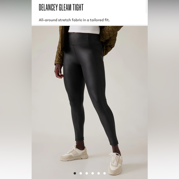 NWOT Med Athleta Delaney Gleam Tights - Picture 3 of 4
